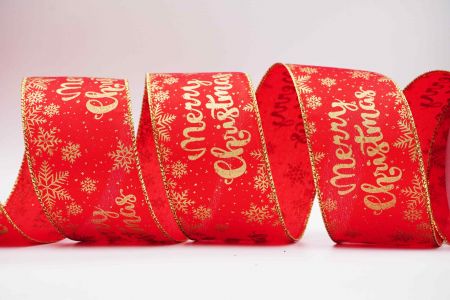 Merry Christmas Wired Ribbon_KF7327G-7_red